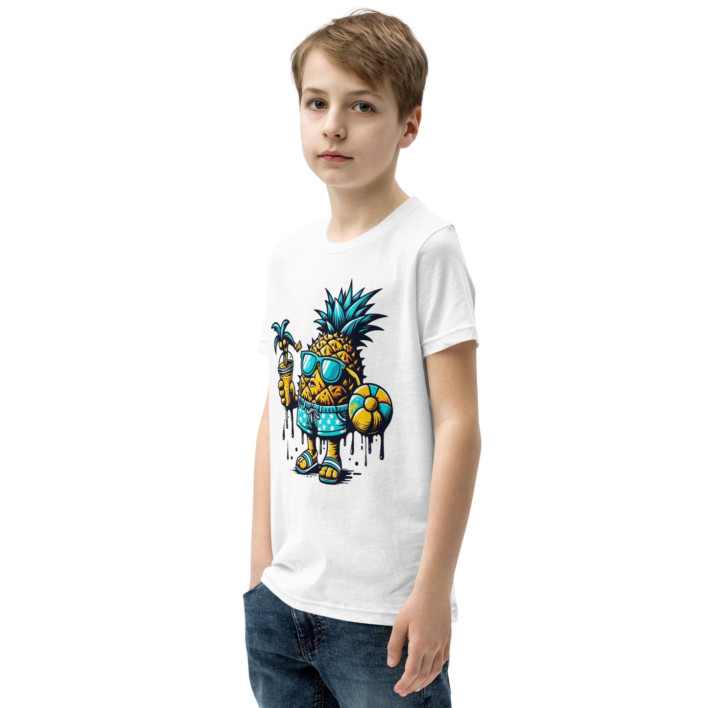 Concrete Kulture Co "Pineapple Just Chillin" Youth Short Sleeve T-Shirt